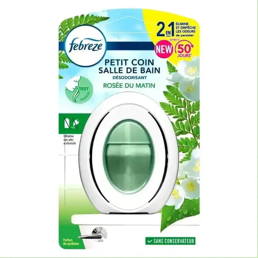 Désodorisant Febreze Petit pour Salle de Bains Rosée du Matin,Cpourtoi.Net,CI