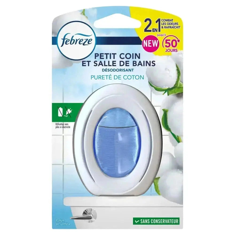 Désodorisant Febreze Petit pour Salle de Bain avec Parfum de Coton,Cpourtoi.Net,CI