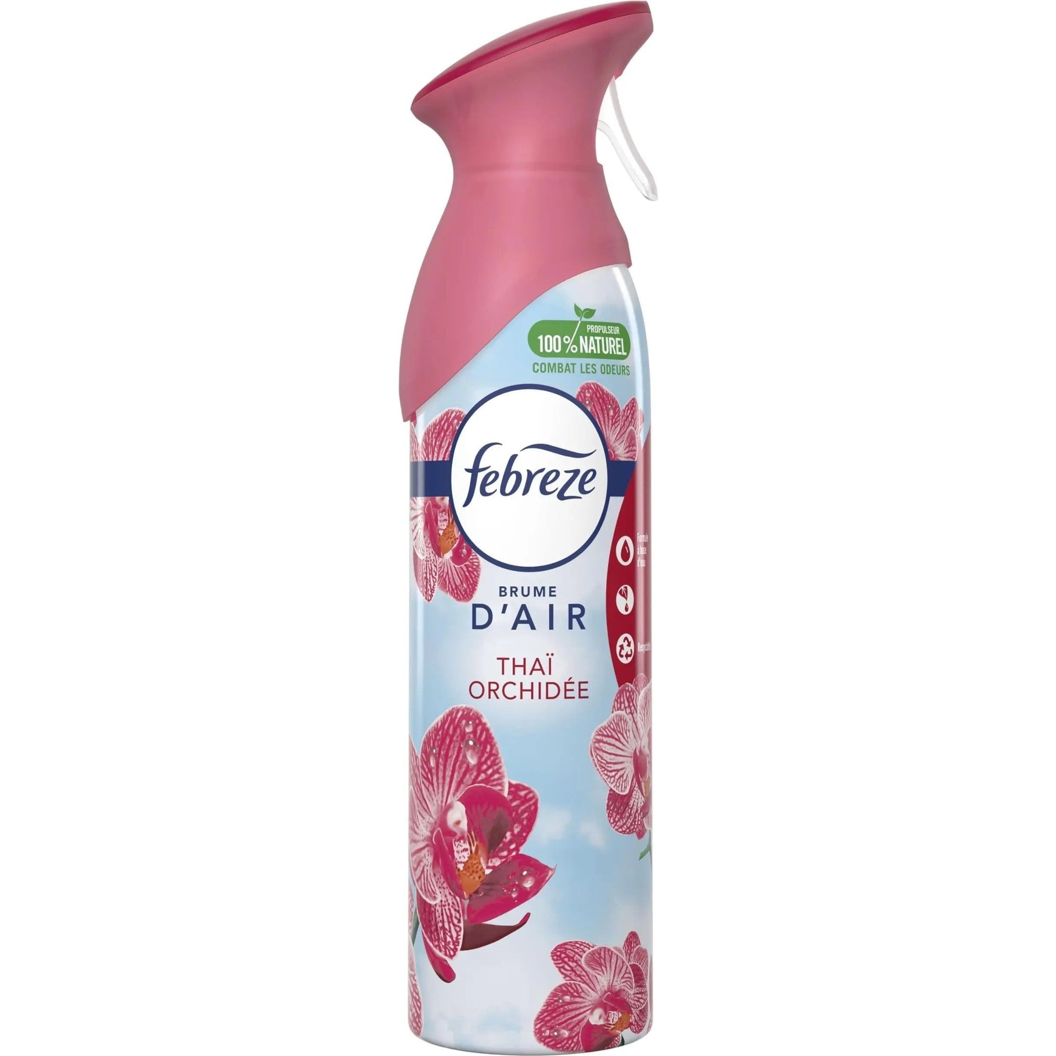 Febreze Thaï Orchidée Aérosol Désodorisant (6 Unités x 300 ml), Parfum Frais 2X Plus Durable, Élimine Les Odeurs Et Laisse Un Agréable Parfum Frais Et Léger Cpourtoi.Net