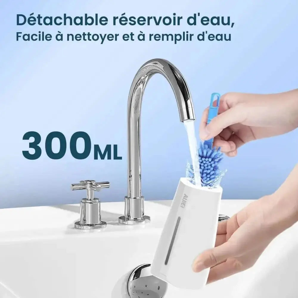 Réservoir d’eau détachable avec brosse pour Jet Dentaire Hydropulseur Violet