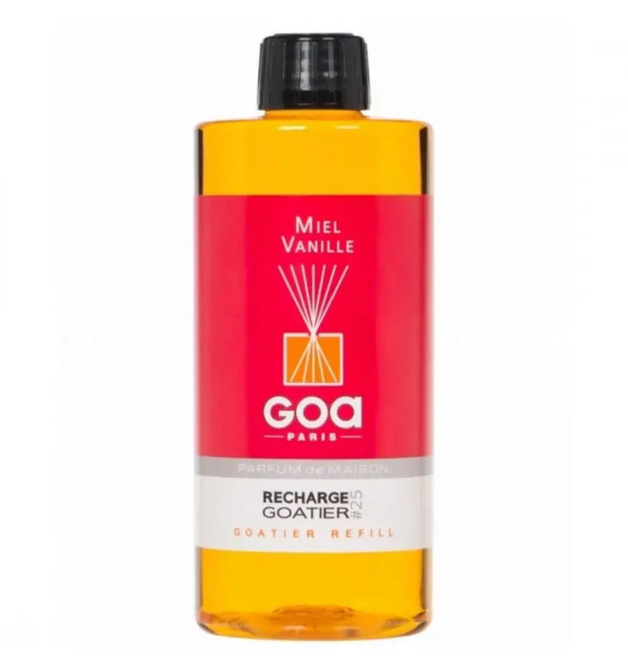 Recharge de parfum Gousse de Vanille - Goa 500 ml + 1 pack rotin GOA