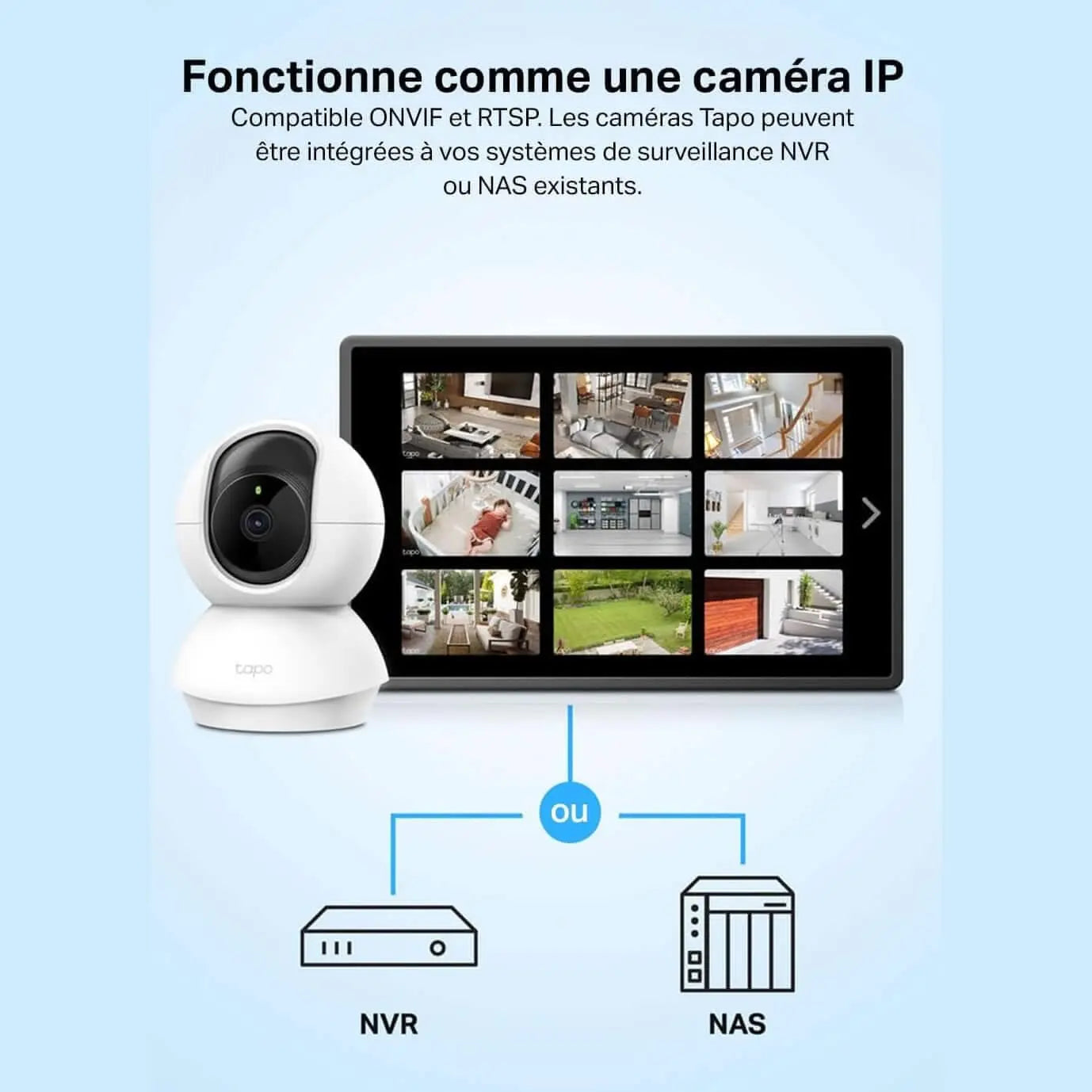 Tapo Caméra Surveillance Wifi Intérieure 2K(3MP) Tapo C210 Pack duo, Détection De Personne, Audio Bidirectionnel - Cpourtoi