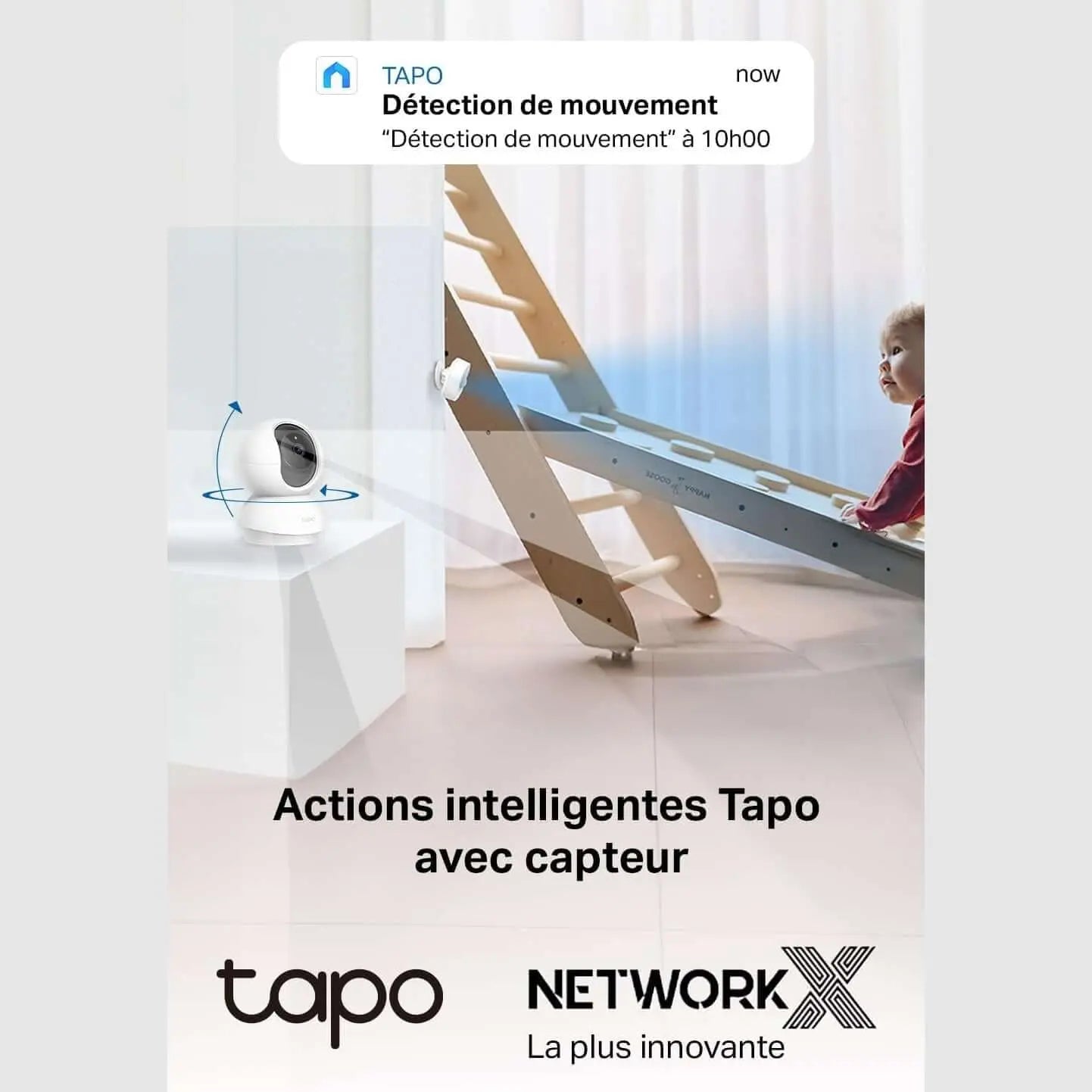 Tapo Caméra Surveillance Wifi Intérieure 2K(3MP) Tapo C210 Pack duo, Détection De Personne, Audio Bidirectionnel - Cpourtoi