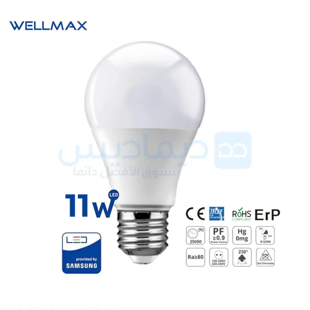 WELLMAX Ampoules Rechargeables 11W WELLMAX